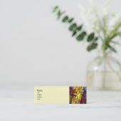 CARTE DE VISITE MINI ALLÉE MÉDIÉVALE EN NUIT À FLORENCE (Debout devant)