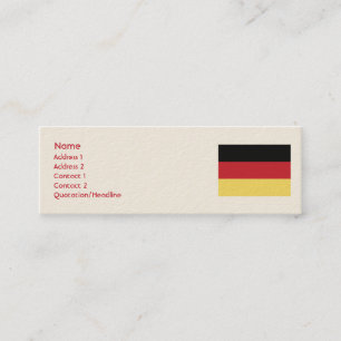 Carte De Visite Mini Allemagne - Skinny