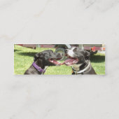 Carte De Visite Mini AMOUR américain de l'icône APBT (Dos)