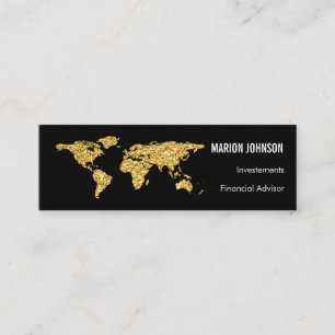 Carte De Visite Mini Analyste de conseiller de finances