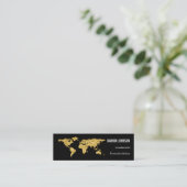 Carte De Visite Mini Analyste du conseiller financier Investissements (Debout devant)