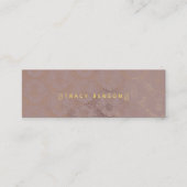 Carte De Visite Mini Ananas Damask Or (Devant)