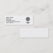 Carte De Visite Mini Ancre de volant (Devant / Derrière)