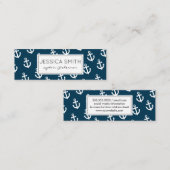 Carte De Visite Mini Ancres (Devant / Derrière)