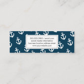 Carte De Visite Mini Ancres (Dos)