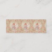 Carte De Visite Mini Ange avec des fleurs (Dos)