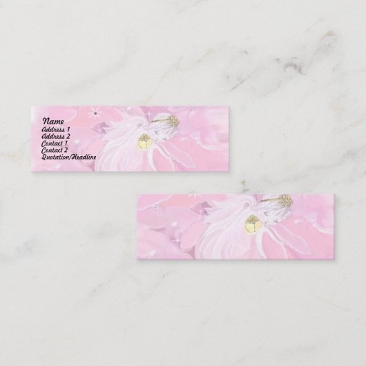 Carte De Visite Mini Ange bébé (Devant / Derrière)