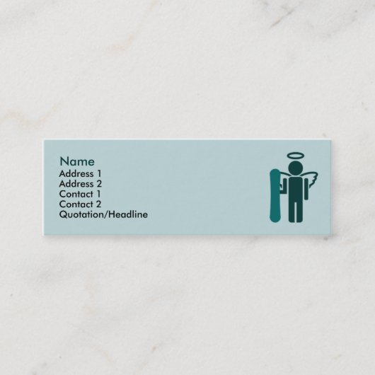 Carte De Visite Mini ange de conseil : (Devant)