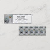 Carte De Visite Mini Ange gardien de soin et hibou blanc (Devant / Derrière)