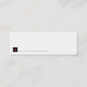 Carte De Visite Mini Angel blanc - signet (Dos)