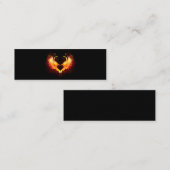 Carte De Visite Mini Angel Fire Heart with Wings (Devant / Derrière)
