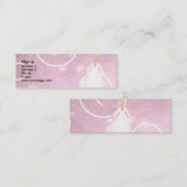 Carte De Visite Mini Angel sur nuage rose (Devant / Derrière)