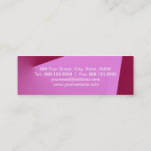 Carte De Visite Mini Angle rose (Dos)