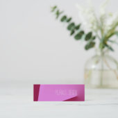 Carte De Visite Mini Angle rose (Debout devant)