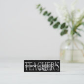 Carte De Visite Mini Animaux de compagnie de l'enseignant - Social Medi (Debout devant)