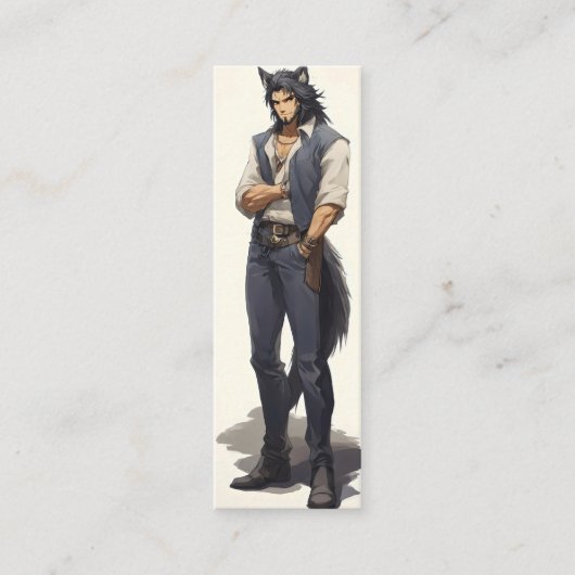 Carte De Visite Mini Anime Wolf Zaddy (Devant)