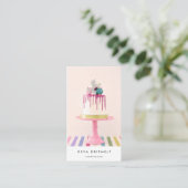 Carte De Visite Mini Anniversaire Mariage Cake Qr (Debout devant)