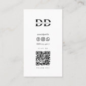 Carte De Visite Mini Anniversaire Mariage Cake Qr (Dos)