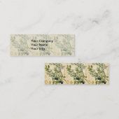 Carte De Visite Mini Antique Blackthorn Botanique Imprimé Fleur Berry (Devant / Derrière)