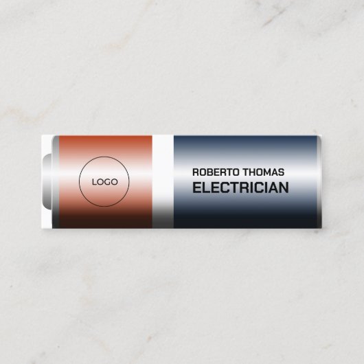 Carte De Visite Mini Appareils de batterie Faux (Devant)