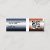 Carte De Visite Mini Appareils de batterie Faux (Dos)