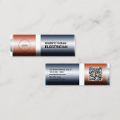 Carte De Visite Mini Appareils de batterie Faux (Devant / Derrière)