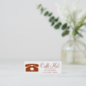 Carte De Visite Mini Appelez-moi ! Le profil rouge de datation de (Debout devant)