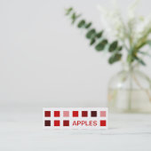 Carte De Visite Mini APPLES (carrés mod) (Debout devant)