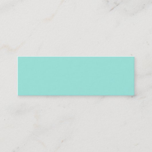 Carte De Visite Mini Aquafresh clair Aquafresh bleu vert couleur de mod (Devant)