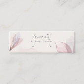 Carte De Visite Mini Aquarelle Abstraite de couleur de fond florale (Devant)