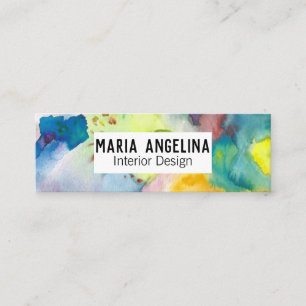 Carte De Visite Mini Aquarelle Abstraite et moderne