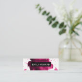 Carte De Visite Mini Aquarelle brossée (Debout devant)