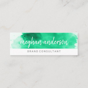Carte De Visite Mini Aquarelle Consultant Artiste