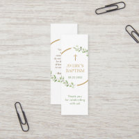 Aquarelle couronne Gold cross Signet Baptême