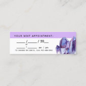 Carte De Visite Mini Aquarelle Crystals & Gold Minimalist (Dos)