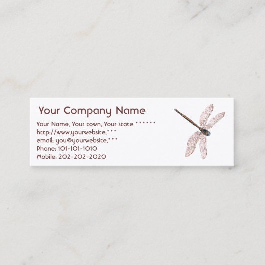 Carte De Visite Mini aquarelle de nénuphar (Devant)