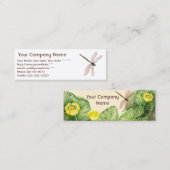 Carte De Visite Mini aquarelle de nénuphar (Devant / Derrière)