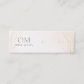 Carte De Visite Mini Aquarelle douce Abstraite Porte-oreille B (Devant)