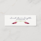 Carte De Visite Mini Aquarelle Florale (Devant)