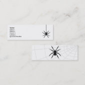 Carte De Visite Mini Araignée - maigre (Devant / Derrière)