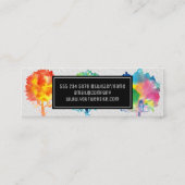 Carte De Visite Mini Arborescence aquarelle (Dos)