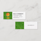 Carte De Visite Mini Arborescence aquarelle | Herbe (Devant / Derrière)