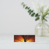 Carte De Visite Mini Arbre de feu (Debout devant)