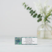 Carte De Visite Mini Arbre de la vie dans pâle - couleurs vertes (Debout devant)