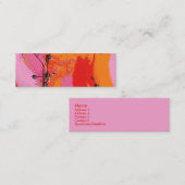 Carte De Visite Mini "Arbre de myrtille " (Devant / Derrière)