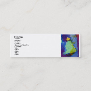 CARTE DE VISITE MINI ARBRE DE NOËL