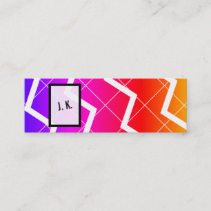 Carte De Visite Mini Arc-en-ciel