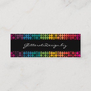 Carte De Visite Mini Arc-en-ciel Bizcard maigre fascinant