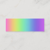 Carte De Visite Mini Arc-en-ciel Bonne promotion du travail (Dos)