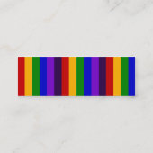 Carte De Visite Mini Arc-en-ciel classique bandes verticales Cadeaux co (Dos)